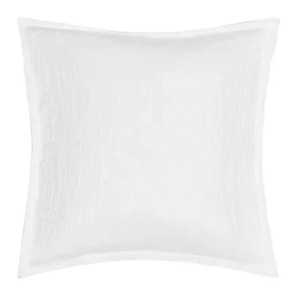 White Sand South Seas European Sham White Textured Cotton SINGLE SHAM
